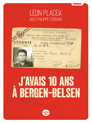 cover image of J'avais 10 ans à Bergen-Belsen